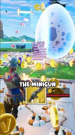 Minigun VS Turret in Skybox #Fortnite #fortnitexp #gaming #fortnitemap #fortnitecreative