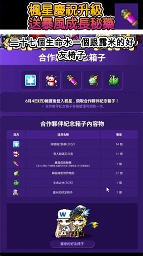 MapleStory announced a free Growth Potion last night—a free level up? But it’s restricted to char...