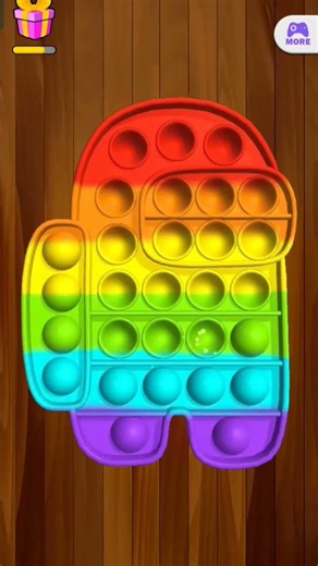 Satisfying Rainbow Pop It ASMR 🤤 #AmongUs #satisfying