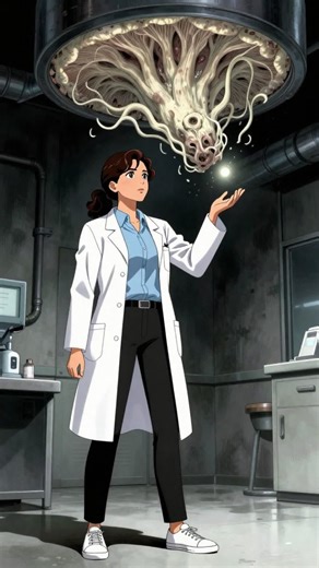 Mind control fungus got her too 😨 #horror #science #scary #creepy