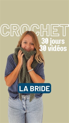 Caroline Waryn - Caro Tricote | CROCHET : 30 JOURS / 30 VIDÉOS Aujourd’hui je te montre comment faire une bride au crochet 🧶 n’oublie pas de bien enregistrer la vidéo... | Instagram
