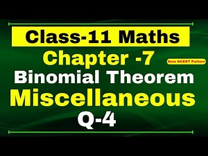 Miscellaneous Exercise (Q4) Chapter 7 Binomial Theorem Class 11 Maths NCERT