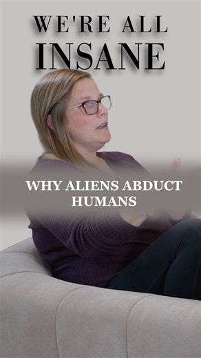 Devorah Roloff on Instagram: "Michelle explains why aliens need human DNA. Hear the full episode of We’re All Insane on YouTube, Spotify, and Apple Podcasts. #alienabduction #podcastclips #xyzbca #explorepage✨ #viralreels #ufosighting"
