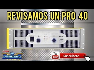 Revisamos UN amplificador backSTAGE pro 40