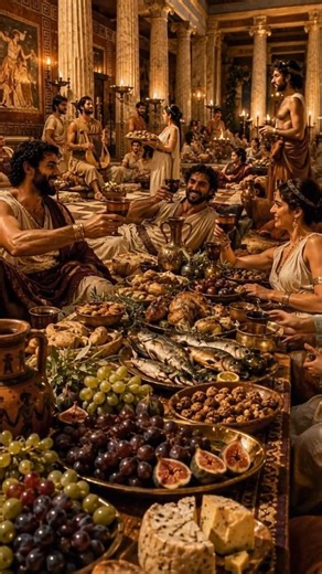 🍇 What did the Ancient Greeks Eat? | Your Daily Minute About Ancient Greece #funfacts #didyouknow