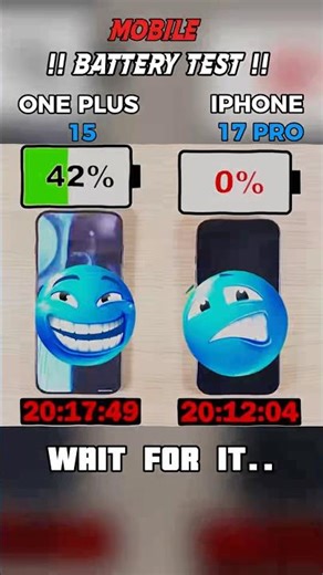 ONEPLUS 15 VS IPHONE 17 PRO !! BATTERY TEST