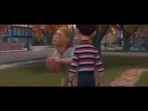 Monster House Chowder playing basketball but every bounce is Kachigga