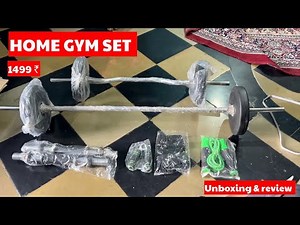🏋️‍♂️ BULLAR Home Gym Set – Complete Home Workout Kit | 8Kg Weight Plates + Rods + Dumbbells 💪