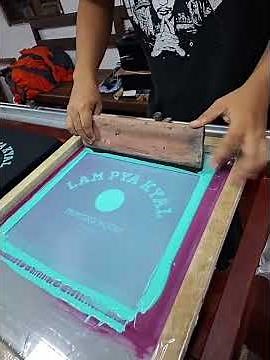 ဆေးရိုက်ခြင်းနည်းစနစ် | How to do Screen printing with Plastisol ink