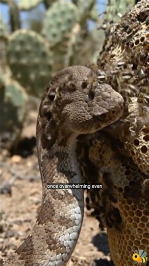 👉 Rattlesnake vs Bee Swarm – Nature’s Unexpected Battle 🐍🐝