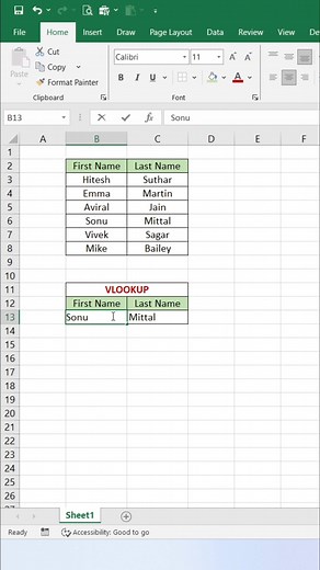 Use VLOOKUP in Excel 😀 #exceltips #exceltricks #exceltutorial #Excel | computernotion