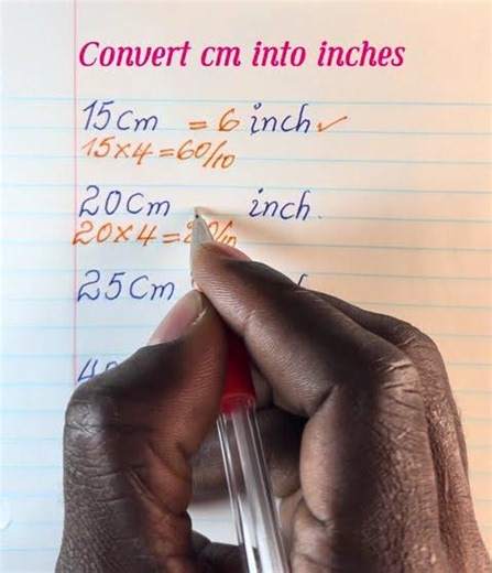 Convert cm into inches #maths #mathematics #mathstricks #easylearning #education #tutorial #maths