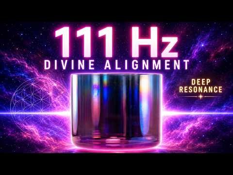 This 111 Hz Crystal Bowl Rings for Minutes… Feel the Divine Alignment