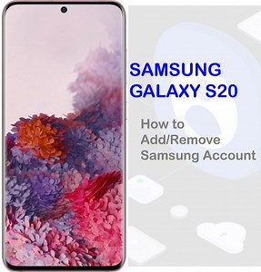 How To Add And Remove Samsung Account On Galaxy S20 | The Droid Guy
