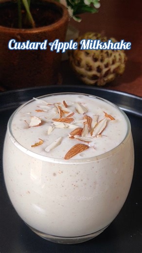 Sitaphal Milkshake Recipe | Refreshing Custard Apple Drink | The Rows of Colours