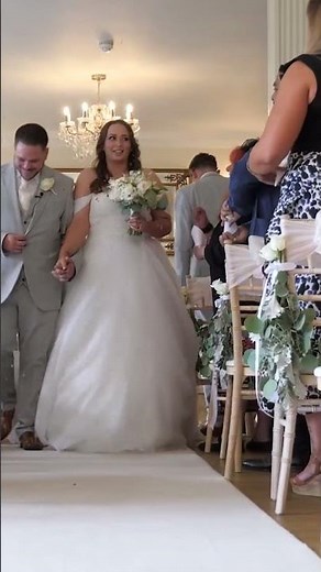 Bride & Groom Walk Down The Aisle