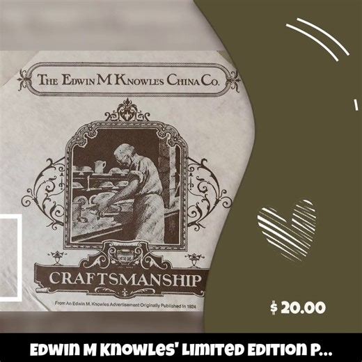 🏺 Elevate your collection with elegance! Discover the exquisite charm of the **Edwin M Knowles' Limited Edition Plate**. This stunning piece not only serves as a beautiful decoration but also brings a touch of nostalgia and artistry to your home. Imagine hosting family gatherings and impressing guests with this unique treasure that sparks joy in every glance! 🌟✨ Hurry—these exclusive plates are limited to just a few pieces and priced at only **$20.00**! Don’t let this opportunity slip away! ⏳�