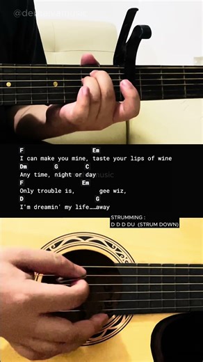 All I Have To Do Is Dream - Roy Orbison | Easy Guitar Tutorial For Beginners #guitarlesson #shorts