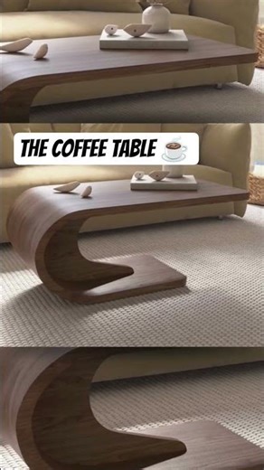 The Crest Coffee Table features a sculptural form inspired by a cresting wave, with a☕☕☕ #music