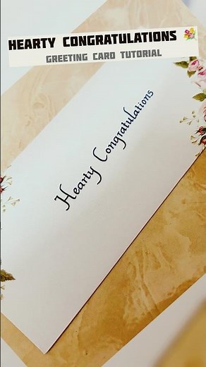 Hearty Congratulations #handwriting #shorts