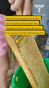Maybe the best uncapping tools out there are the simplest, and if you don't have thousands of frames to uncap, the best one in my opinion, is still the old beekeeping fork For full videos, check these channels: @vanokmanoli - YouTube @cristiangheorgheristea8148 - YouTube @BeekeeperTV - YouTube | OneQueen.ro