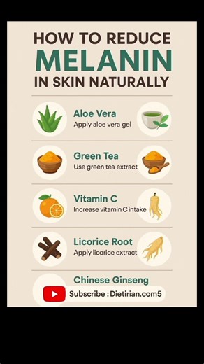 How to Reduce Melanin in Skin Naturally | Skin Brightening Tips #shortsfeed#healthyfood#shorts#skin