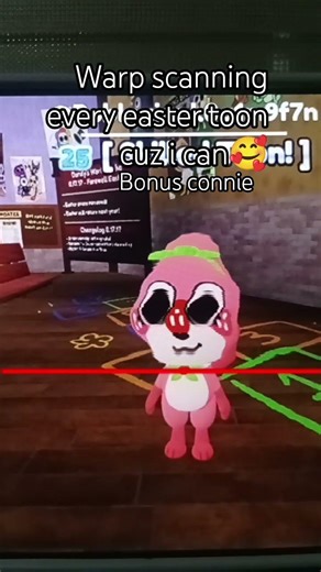 warp scanning every easter toon (bonus:connie) #shorts #roblox #memes #goviral