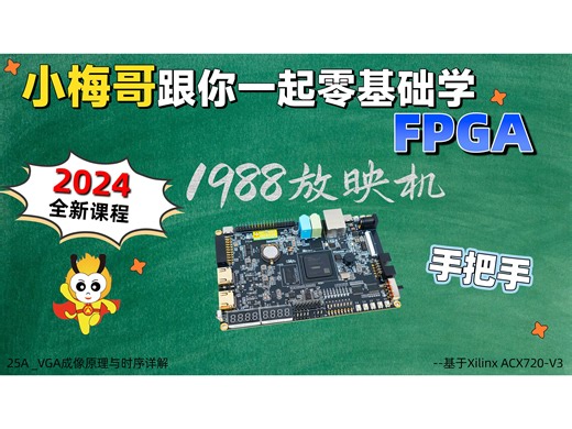 25A _VGA成像原理与时序详解--小梅哥2024 Xilinx全新开源教学课程-for ACX720-V3