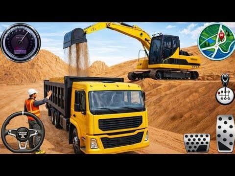 City Road Construction Simulator 3D 🚧 | Heavy Excavator & Truck - Android Gameplay 18