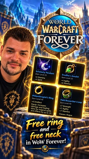 How to Get a FREE Ring & FREE Necklace in WoW Forever! #wowforever #worldofwarcraft #theclanetv