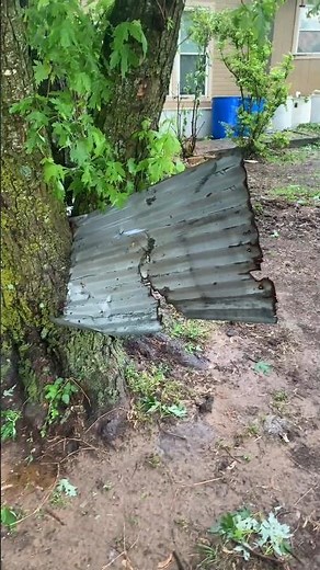 Flying tin sheet cab be deadly | #dangerous #nature #shorts