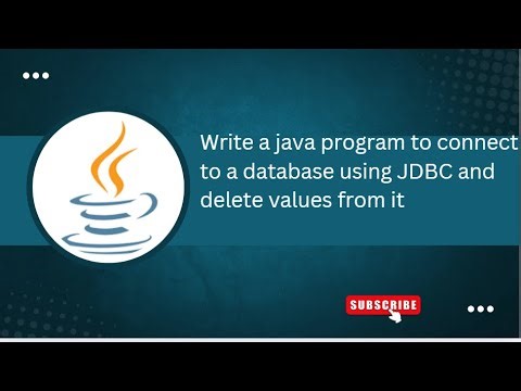 Exercise – 9c) Write a java program to connect to a database using JDBC and delete values from it
