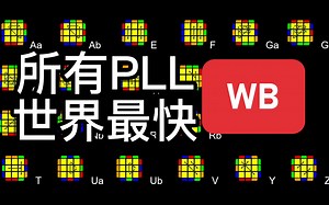 13秒做完所有PLL! 所有PLL世界最快WB