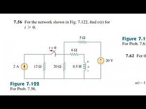 Exercise problem 7.56 || Fundamentals of electrical circuit(Sadiku) || First order circuit chapter 7