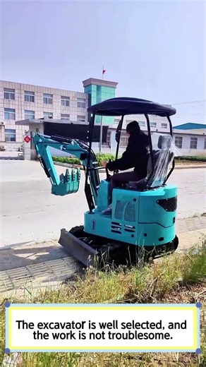 Mini excavators have a wide range of functions; they can not only dig trenches but also break rocks.