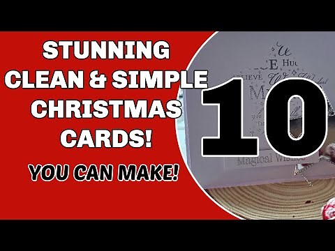 10 STUNNING CAS CHRISTMAS CARDS!!