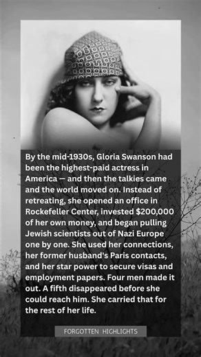 "When Hollywood Forgot Her, Gloria Swanson Spent $200,000 Smuggling Scientists Out of Nazi Europe"
