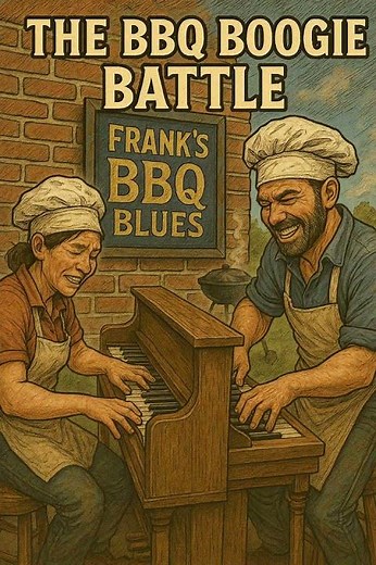 The BBQ Boogie Battle 🍗 | Blues BBQ Song for Backyard Barbecue Vibes