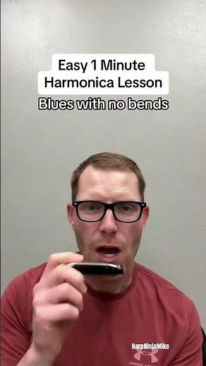 Easy Beginner Harmonica Lesson - No Bends #bluesharmonica #harmonica