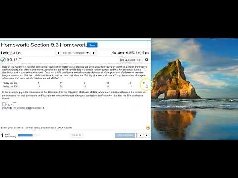 Using StatCrunch to construct a CI for two matched pair means of hospital admissions