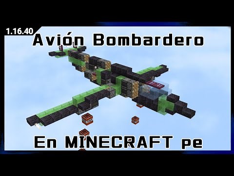 Build a functional Bomber Plane in Minecraft Bedrock