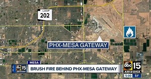 FD: Brush fire burns two acres in Mesa