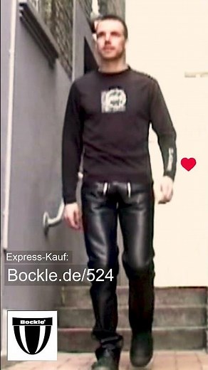 Gay Date in Leather Pants Trousers