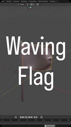 Machy | 3D Digital Content Creator on Instagram: "Bring your flags to life in Blender! The easiest way to animate a flag using wind force and cloth simulation #blendertips #blendercommunity"