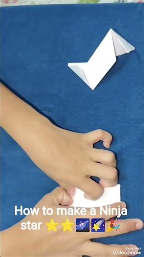 “How to make a Ninja Star” fun, learning, play, and screen-free activity for kids👇