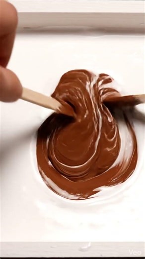 Chocolate Brown + White → Milk Cocoa Mix. #art​#painting​#artist​#artwork​#artistsonyoutube #artpro
