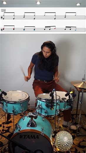 Easy Groove and Fill for Beginners! Daily Drumming No. 218 #educational #drumnotation #drums