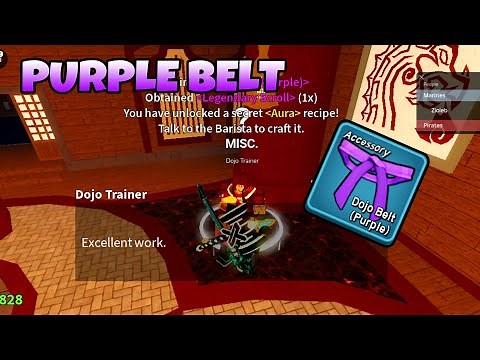 PURPLE BELT "Dojo Trainer" - Blox Fruits Dragon Update