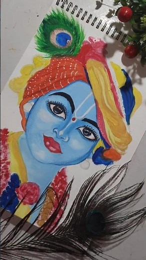 🌸Beautiful Krishna Drawing 🌸✨ | Easy Step by Step Art Tutorial