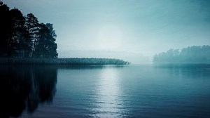 Lake, Water, Backlighting. Free Stock Video